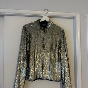 Gryphon Metallic Sequin Blazer